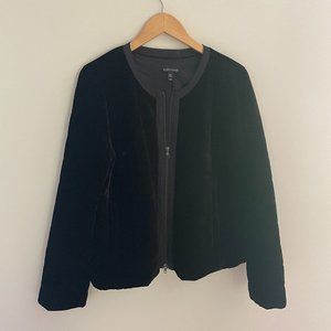 medium Eileen Fisher black velvet jacket